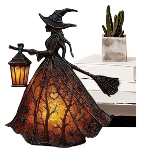 Halloween-Hexen-Dekorationen | Kunstharz-Bastelschilder for den Tisch | UV-beständige Halloween-Hexen-Lichtdekoration for Veranda, Küche, Rasen, Schlafzimmer, Fenster, Wohnzimmer, Bücherregal Halloween-Hexen-Dekorationen | Kunstharz-Bastelschilder for den Tisch | UV-beständige Halloween-Hexen-Lichtdekoration for Veranda, Küche, Rasen, Schlafzimmer, Fenster, Wohnzimmer, Bücherregal von AQCDPJYU