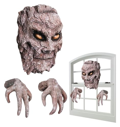 Halloween-Rindengesichtsdekor for draußen – Baumdämonenskulptur | Kreative Baumrinde | Hugger-Gesicht | Gesichter for Bäume im Freien | Osterdekorationsdekor mit Hand | Kreativer Dämon Halloween-Rindengesichtsdekor for draußen – Baumdämonenskulptur | Kreative Baumrinde | Hugger-Gesicht | Gesichter for Bäume im Freien | Osterdekorationsdekor mit Hand | Kreativer Dämon von AQCDPJYU