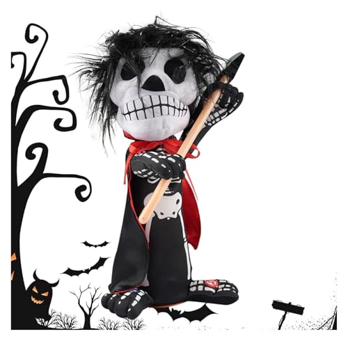 Halloween-Skelett – Figur mit Soundeffekt und Augendekoration | Gruselige Soundskelette | Figur mit Skelett | Skelettfiguren, kleine Skelettfiguren, gruseliges, beleuchtetes Skelett Halloween-Skelett – Figur mit Soundeffekt und Augendekoration | Gruselige Soundskelette | Figur mit Skelett | Skelettfiguren, kleine Skelettfiguren, gruseliges, beleuchtetes Skelett von AQCDPJYU