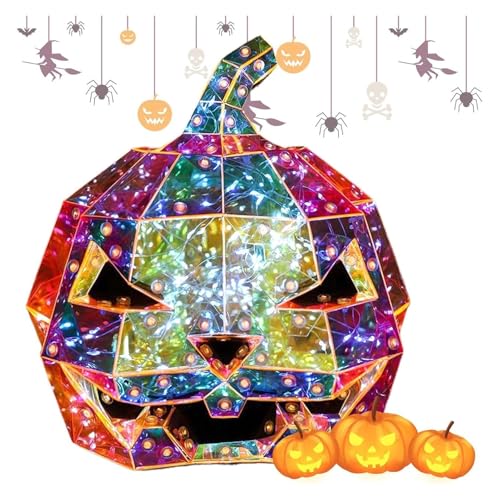 Prisma-Halloween-Kürbis – Prisma-Leuchtkürbisse | Plug-and-Play-Leuchtlaternenfiguren for Lagerfeuer, Poolnacht und Zuhause von AQCDPJYU