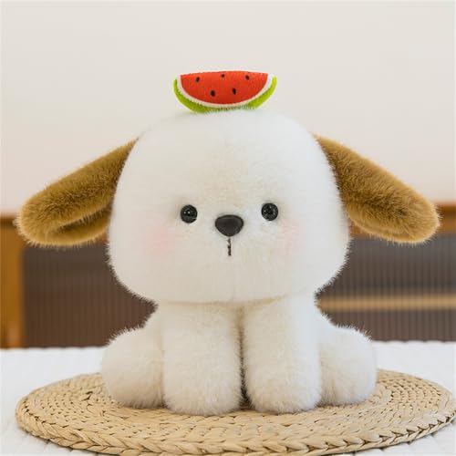 20 cm Kuscheltier für Kinder, Kawaii Tiere Gefüllt Schungeltier-Plüsch, Mini Plüschtiere Elefant, Bär, Kuh, Hund, Panda, Superweiche Kleines Kuscheltie, Geschenk für Kinder und Erwachsene (Hund) von AQCQDQ