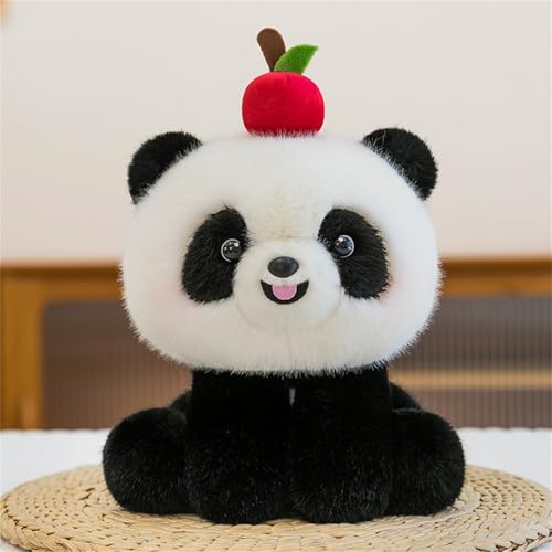 20 cm Kuscheltier für Kinder, Kawaii Tiere Gefüllt Schungeltier-Plüsch, Mini Plüschtiere Elefant, Bär, Kuh, Hund, Panda, Superweiche Kleines Kuscheltie, Geschenk für Kinder und Erwachsene (Panda) von AQCQDQ