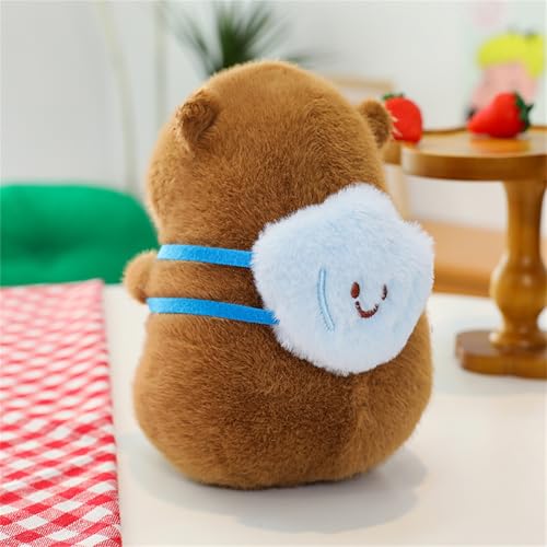 AQCQDQ 20 cm Capybara Plüschtier, Kuscheltier Capybara mit Accessoires, Capybara Plüsch Spielzeug, Plush Toy, Geschenk für Kinder Jungen Mädchen (Muschel) von AQCQDQ