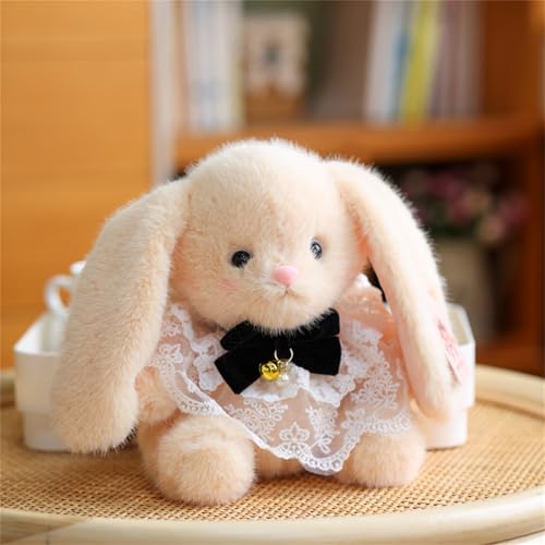 AQCQDQ 20 cm Kuscheltier Hase, PlüSchtier Kaninchen mit Schlappohren, Flauschiger Stofftier zum Spielen & Kuscheln, Plüsch Hase, Süße Kuscheltiere, Geschenk für Mädchen und Jungen (Beige Spitzenrock) AQCQDQ 20 cm Kuscheltier Hase, PlüSchtier Kaninchen mit Schlappohren, Flauschiger Stofftier zum Spielen & Kuscheln, Plüsch Hase, Süße Kuscheltiere, Geschenk für Mädchen und Jungen (Beige Spitzenrock) von AQCQDQ