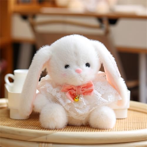 AQCQDQ 20 cm Kuscheltier Hase, PlüSchtier Kaninchen mit Schlappohren, Flauschiger Stofftier zum Spielen & Kuscheln, Plüsch Hase, Süße Kuscheltiere, Geschenk für Mädchen und Jungen (Weiße Spitzenrock) AQCQDQ 20 cm Kuscheltier Hase, PlüSchtier Kaninchen mit Schlappohren, Flauschiger Stofftier zum Spielen & Kuscheln, Plüsch Hase, Süße Kuscheltiere, Geschenk für Mädchen und Jungen (Weiße Spitzenrock) von AQCQDQ