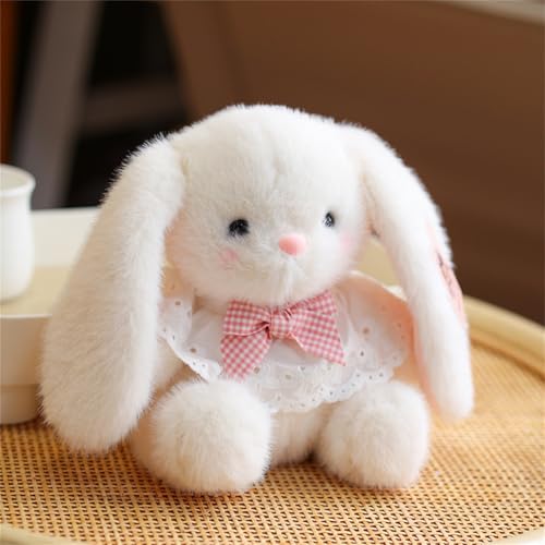 AQCQDQ 20 cm Kuscheltier Hase, PlüSchtier Kaninchen mit Schlappohren, Flauschiger Stofftier zum Spielen & Kuscheln, Plüsch Hase, Süße Kuscheltiere, Geschenk für Mädchen und Jungen (Weiße Fliege) AQCQDQ 20 cm Kuscheltier Hase, PlüSchtier Kaninchen mit Schlappohren, Flauschiger Stofftier zum Spielen & Kuscheln, Plüsch Hase, Süße Kuscheltiere, Geschenk für Mädchen und Jungen (Weiße Fliege) von AQCQDQ