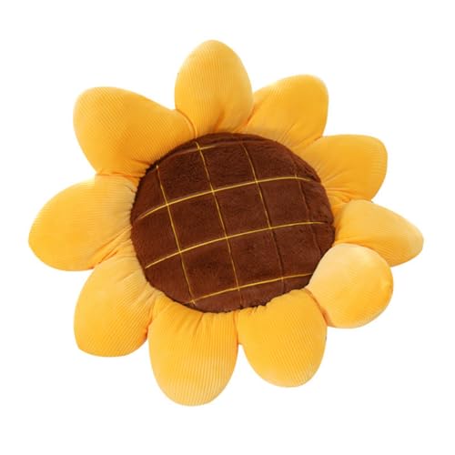 AQCQDQ 3D Plüsch Sonnenblumen Dekokissen, Sonnenblumen Kissen, Sunflower Dekokissen, Sonnenblumen Stuhlkissen, Blumenform Kissen, Niedliches Sitzkissen für Bett, Auto, Couch, Stuhl, Büro (70cm,Gelb) AQCQDQ 3D Plüsch Sonnenblumen Dekokissen, Sonnenblumen Kissen, Sunflower Dekokissen, Sonnenblumen Stuhlkissen, Blumenform Kissen, Niedliches Sitzkissen für Bett, Auto, Couch, Stuhl, Büro (70cm,Gelb) von AQCQDQ
