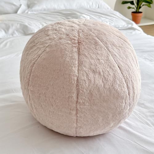 AQCQDQ 3D Runde Kissen Plüsch Ball Dekokissen, Weiches Kugelförmiges Zierkissen, Kissen Rund Plüsch Ballkissen, Ball Plüschtier Dekokissen für Schlafzimmer, Wohnzimmer, Büro, Sofa, Bett (30cm,Khaki) AQCQDQ 3D Runde Kissen Plüsch Ball Dekokissen, Weiches Kugelförmiges Zierkissen, Kissen Rund Plüsch Ballkissen, Ball Plüschtier Dekokissen für Schlafzimmer, Wohnzimmer, Büro, Sofa, Bett (30cm,Khaki) von AQCQDQ