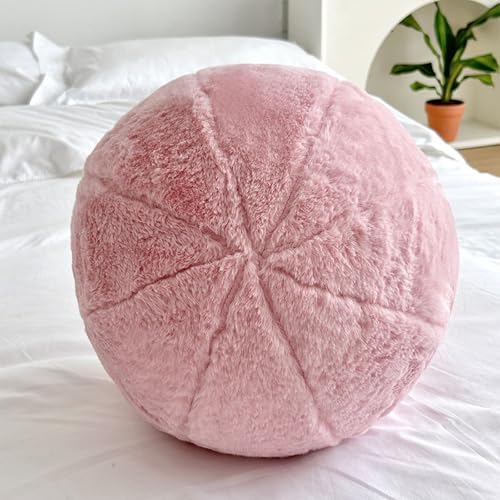 AQCQDQ 3D Runde Kissen Plüsch Ball Dekokissen, Weiches Kugelförmiges Zierkissen, Kissen Rund Plüsch Ballkissen, Ball Plüschtier Dekokissen für Schlafzimmer, Wohnzimmer, Büro, Sofa, Bett (30cm,Rosa) AQCQDQ 3D Runde Kissen Plüsch Ball Dekokissen, Weiches Kugelförmiges Zierkissen, Kissen Rund Plüsch Ballkissen, Ball Plüschtier Dekokissen für Schlafzimmer, Wohnzimmer, Büro, Sofa, Bett (30cm,Rosa) von AQCQDQ