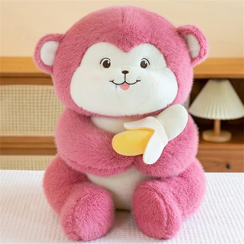 AQCQDQ AFFE Kuscheltier, Plüschtier Banane AFFE, Kuscheltier äffchen, Niedlicher AFFE mit Bananen Plüschpuppe, Weiches Schmusetier für Mädchen, Jungen (60 cm) von AQCQDQ
