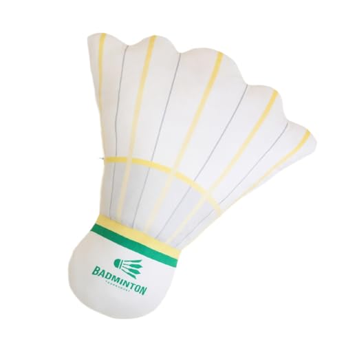 AQCQDQ Badminton Kissen,Badminton Plüschtier, Badminton Plüsch Rückenlehne Kissen Puppe Spielzeug für Kuscheln Spielen und SchlafenPlüschtier Dekokissen Sport Events Kissen (50x40cm) von AQCQDQ
