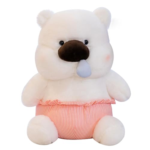 AQCQDQ Bär Puppe Plüsch, Süß Kuschelbär Plüschbär, Cartoon Rotzbär Plüschtier, Gut Zum Kuscheln und Spielen Niedliche Plüschpuppe für Geburtstag (38 cm,Rosa) von AQCQDQ