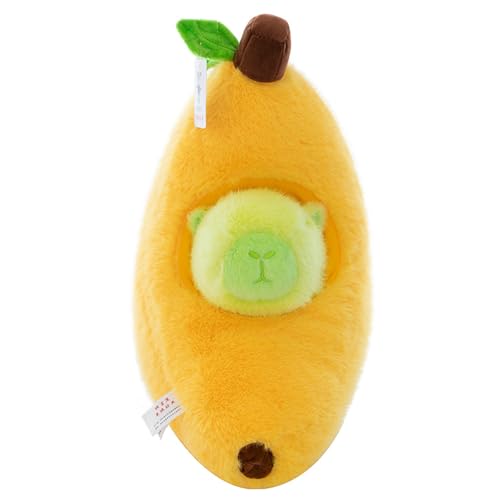 AQCQDQ Banane, Capybara Banana Plüschtier, Capybara Niedlich Gefüllt，2-In-1 Capybara Banane Puppen, Weiche Gefüllte Capybara Spielzeug Für Kinder, Living Room, Bedroom, Dorm, Home Decor (45CM,A) von AQCQDQ