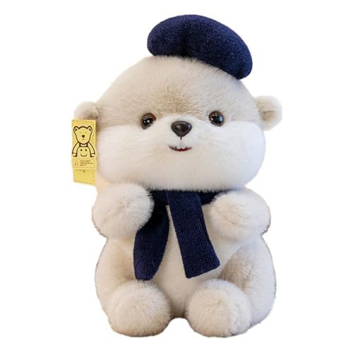 AQCQDQ Biber Kuscheltier Plüschtier, Flauschiges Biber Stofftier Spielzeug, Biber Kuscheltier Plüschpuppe, Weich Biber Plüschtier Stofftier, Geschenk für Kinder Mädchen Jungen (70cm,Beige) von AQCQDQ