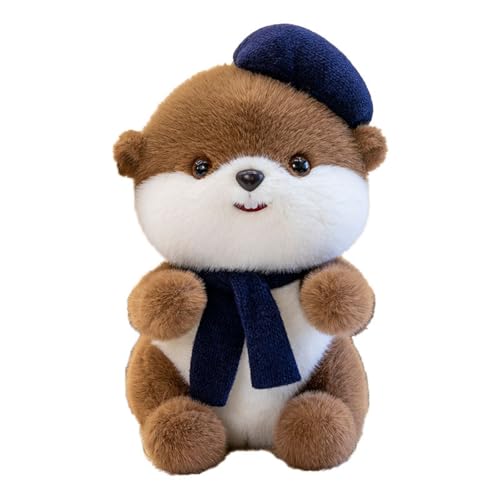 AQCQDQ Biber Kuscheltier Plüschtier, Flauschiges Biber Stofftier Spielzeug, Biber Kuscheltier Plüschpuppe, Weich Biber Plüschtier Stofftier, Geschenk für Kinder Mädchen Jungen (70cm,Braun) von AQCQDQ