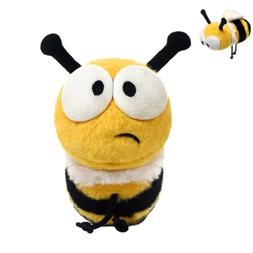 AQCQDQ Biene Kuscheltier Plüschtier, Hässlich Kuscheltier Cartoon Stofftier Spielzeug Gefüllte Farm Insekten Tierchen Plüsch Spielzeug, Süße Bienepuppe Geschenk Für Kinder, Freunde (14 cm,1pcs) von AQCQDQ