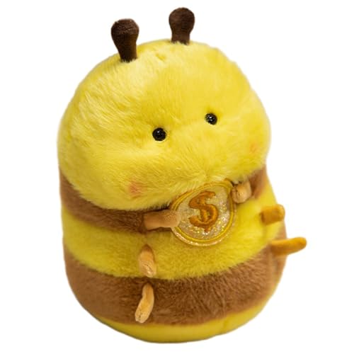 AQCQDQ Bienen Plüschtiere, Plüschtier Biene Stofftier Puppe, Super Soft Plush Plüsch, Niedliche Kleine Biene Kreative Puppe, Tolles Geschenk für Kinder Mädchen Jungen (25 cm) von AQCQDQ