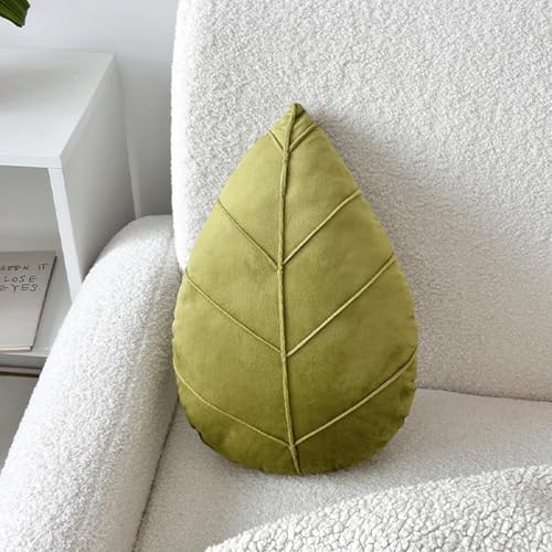 AQCQDQ Blätter Kissen, 3D Blattförmiges Dekokissen, Pflanze Dekokissen Weichem Spielwaren, Blätter Plüsch Kissen, 3D Pflanzenkissen für Home, Sofa Decor, Wohnzimmer, Schlafzimmer (38 * 25CM,Hellgrün) AQCQDQ Blätter Kissen, 3D Blattförmiges Dekokissen, Pflanze Dekokissen Weichem Spielwaren, Blätter Plüsch Kissen, 3D Pflanzenkissen für Home, Sofa Decor, Wohnzimmer, Schlafzimmer (38 * 25CM,Hellgrün) von AQCQDQ
