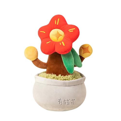 AQCQDQ Blumenplüschtiere, mit Blumentopf gefüllte Plüschkissenpuppe, weich und flauschig, geeignet für alle Altersgruppen und Anlässe (26CM,A) von AQCQDQ