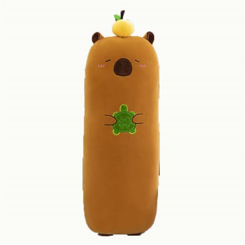 AQCQDQ Capybara Kissen Lang, Wasserschwein Plüschtier, Simulation Capybara Kuscheltier, Super Weiche Gefüllte Spielzeug Plüsch für Kinder Home (90 cm,D) von AQCQDQ