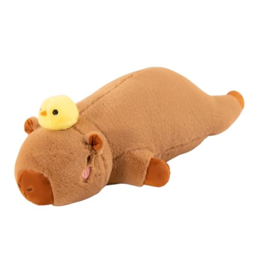 AQCQDQ Capybara Kissen lang, Capybara Kuscheltier, 40cm Capybara Kissen Lang, Simulation Capibara Plüschtiere, Weiche Und Kuschelige Stofftiere, Spielzeug Plüsch für Home Deko Kinder (60 cm,D) von AQCQDQ