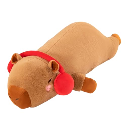 AQCQDQ Capybara Kissen lang, Capybara Kuscheltier, 40cm Capybara Kissen Lang, Simulation Capibara Plüschtiere, Weiche Und Kuschelige Stofftiere, Spielzeug Plüsch für Home Deko Kinder (80 cm,B) von AQCQDQ