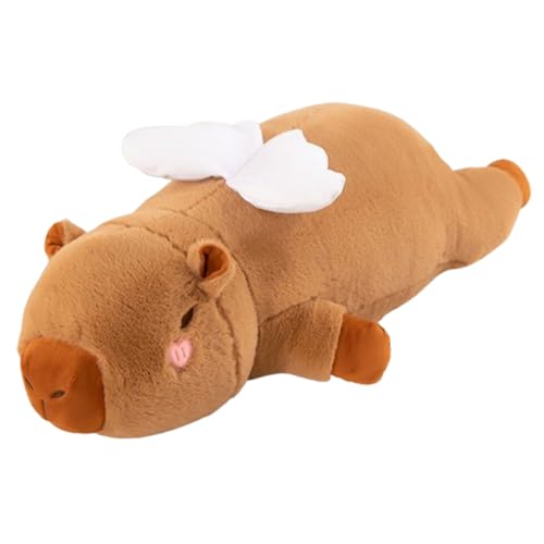 AQCQDQ Capybara Kissen lang, Capybara Kuscheltier, 40cm Capybara Kissen Lang, Simulation Capibara Plüschtiere, Weiche Und Kuschelige Stofftiere, Spielzeug Plüsch für Home Deko Kinder (80 cm,C) von AQCQDQ
