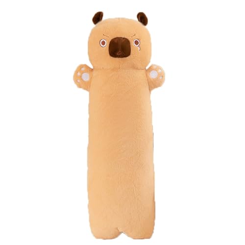 AQCQDQ Capybara Kuscheltier, Capybara Kissen, Capybara Plüsch, Capybara Langes Kissen, Niedliches Wasserschwein Plüschtier, Geburtstagsgeschenk für Mädchen Jungen Kinder (100 cm,D) von AQCQDQ