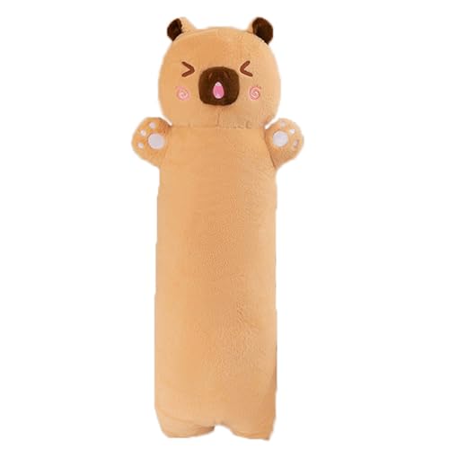 AQCQDQ Capybara Kuscheltier, Capybara Kissen, Capybara Plüsch, Capybara Langes Kissen, Niedliches Wasserschwein Plüschtier, Geburtstagsgeschenk für Mädchen Jungen Kinder (100 cm,F) von AQCQDQ