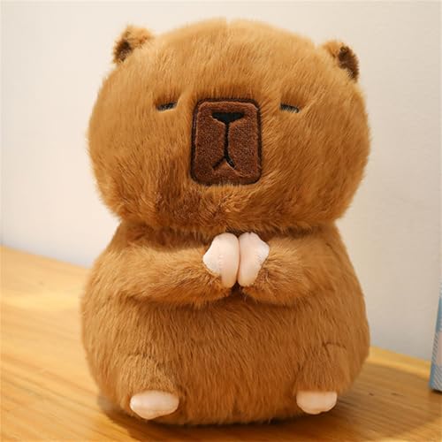 AQCQDQ Capybara Kuscheltier, Capybara Plüschtier, Stofftier Capybara Geschenk, Geburtstagsgeschenk für Mädchen Jungen Kinder (55 cm,Kleiner Gott) von AQCQDQ