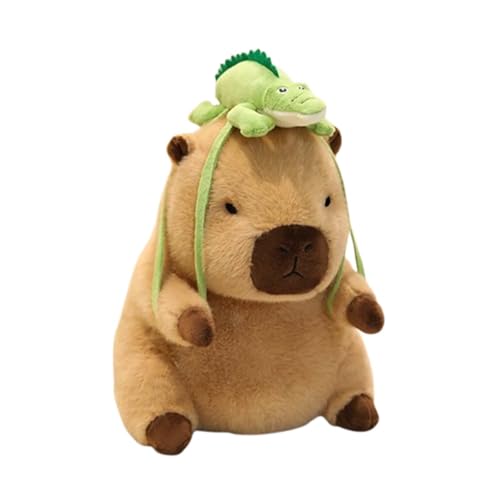 AQCQDQ Capybara Kuscheltier, Capybara Plüschtier, Wasserschwein Kuscheltier Kuscheltier Capybara Plush Puppen, Kuscheltier Für Mädchen Und Jungen, Waschmaschinenfest (30CM,B) von AQCQDQ