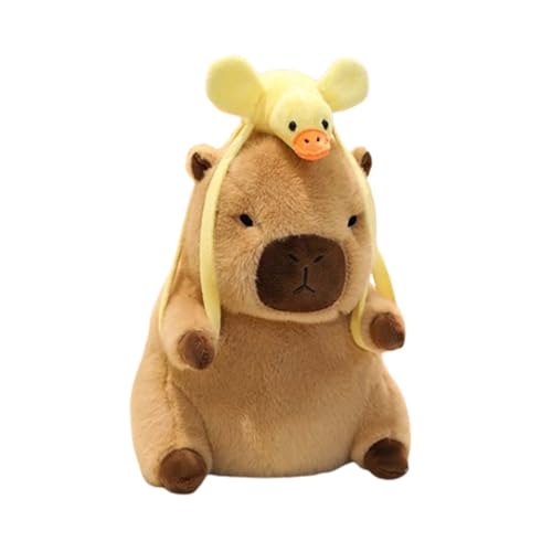 AQCQDQ Capybara Kuscheltier, Capybara Plüschtier, Wasserschwein Kuscheltier Kuscheltier Capybara Plush Puppen, Kuscheltier Für Mädchen Und Jungen, Waschmaschinenfest (30CM,D) von AQCQDQ