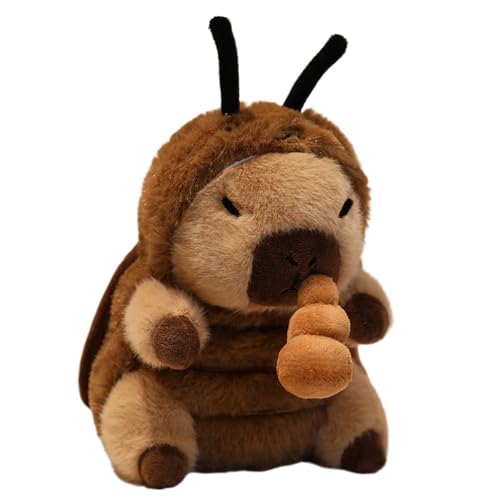 AQCQDQ Capybara Kuscheltier, Niedlichen Capybara Plushie Gefüllte Spielzeug, Zugseil-Verwandlung In EIN Capybara-Plüschtier, Super Weiche Gefüllte Spielzeug Plüsch für Mädchen und Jungen (20 cm,A) von AQCQDQ