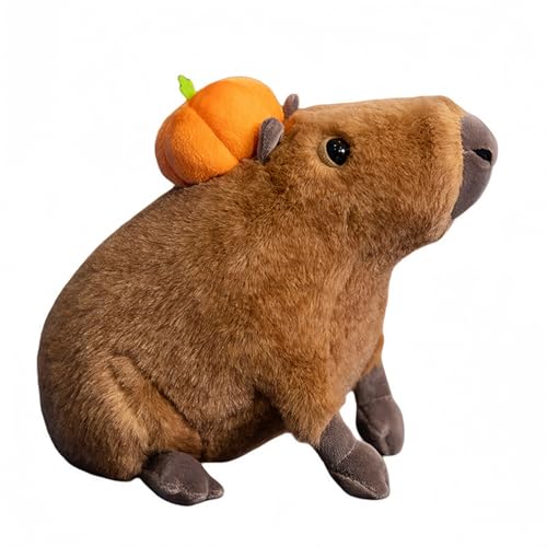 AQCQDQ Capybara Kuscheltier, Puppe Capibara Stofftier Niedlicher Capybara Plüschtier, zum Spielen und Kuscheln, Geschenk für Kinder Mädchen (30 cm,Braun) von AQCQDQ