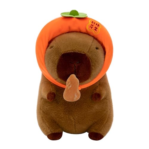 AQCQDQ Capybara Kuscheltier, Super Weiche Capybara PlüSchtier 30 bis 60cm, Kuscheltier mit Ausziehbar Erdnuss, Kinder Ostern Geburtstag Geschenk für Junge Mädchen (60cm,A) von AQCQDQ
