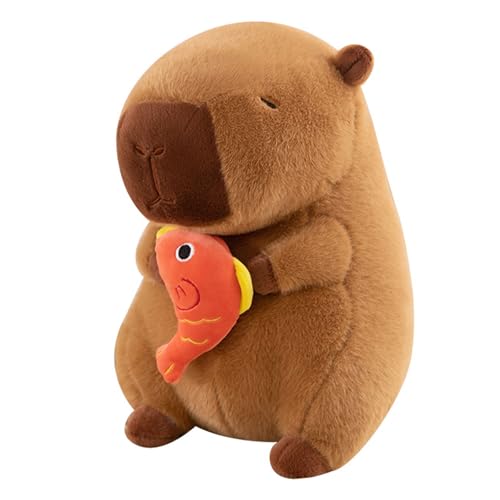 AQCQDQ Capybara Kuscheltier, Wasserschwein Kuscheltier, Capybara Plüschtier, Weich Capybara Kuscheltier, Super Weiche Gefüllte Capybara Stofftier Plüsch Puppe Für Kinder Home Deko (70CM,A) von AQCQDQ