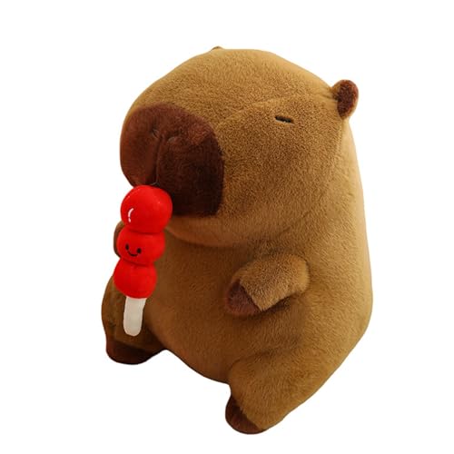 AQCQDQ Capybara Kuscheltier, Wasserschwein Kuscheltier, Simulation Tier Capybara Puppen, Capybara Kuscheltier für Geburtstagsgeschenk, Großes Geburtstags Geschenk für Kinder (30CM,braun) von AQCQDQ