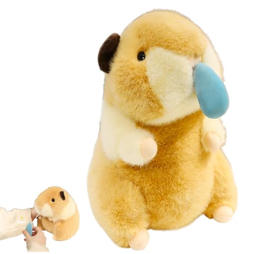 AQCQDQ Capybara Kuscheltier Kawaii Capybara Plüschkissen,Capybara Plüschtier Mit Schal Spielzeug Stofftier Geschenk Für Kinder Mädchen Und Jungen (20 cm,Snot 1) von AQCQDQ