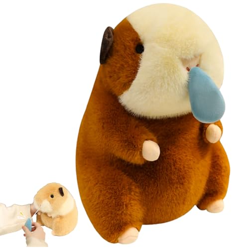 AQCQDQ Capybara Kuscheltier Kawaii Capybara Plüschkissen,Capybara Plüschtier Mit Schal Spielzeug Stofftier Geschenk Für Kinder Mädchen Und Jungen (20 cm,Snot 2) von AQCQDQ