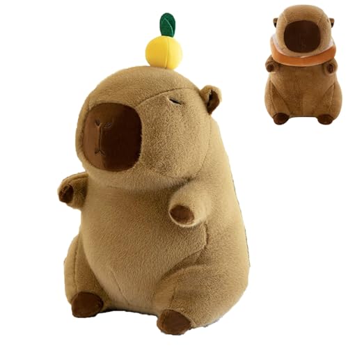 AQCQDQ Capybara Plüschtier, 30 cm Superweiches Plüschtier, Plüschtier Capybara Geschenk, Plüschtier Capybara Geschenk, Plüsch für Heimdekoration für Kinder (50 cm,orange) von AQCQDQ