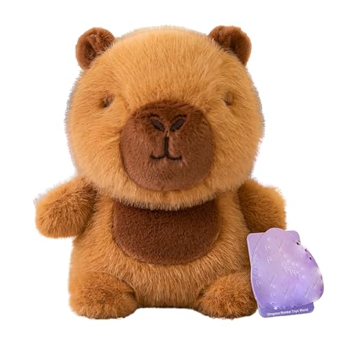 AQCQDQ Capybara Plüschtier, Gelbe Ente Weiche Plüschtier,Braunbär Süßes Plüschkissen,Ostern Hase Plüschtier,Simulation Capybar Kuscheltiere Plüschtier,Geschenke für Kinder Geburtstage (Wasserschwein) von AQCQDQ
