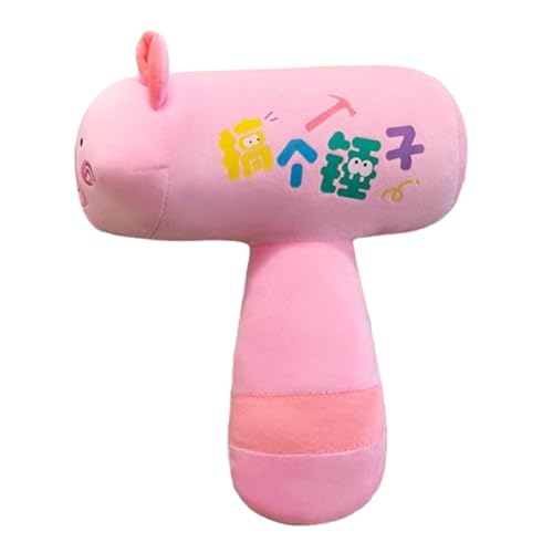 AQCQDQ Capybara Plüschtier, Kreative und Lustige Capybara Hammer Stofftier, Weiche Gefüllte Plüsch Spielzeug für Kinder Geschenke (50 cm,Rosa) von AQCQDQ