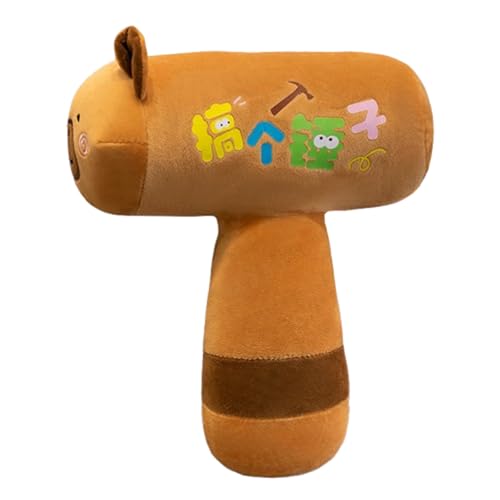 AQCQDQ Capybara Plüschtier, Kreative und Lustige Capybara Hammer Stofftier, Weiche Gefüllte Plüsch Spielzeug für Kinder Geschenke (Braun,50 cm) von AQCQDQ