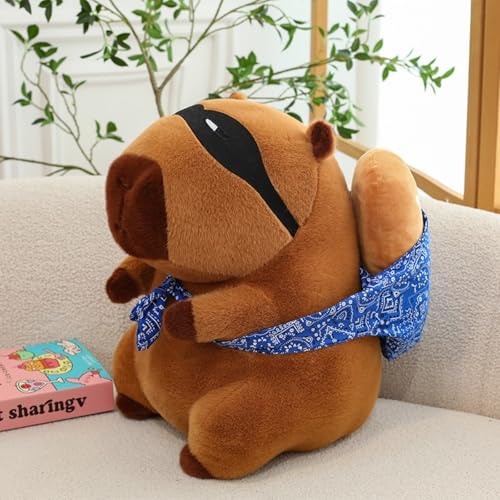AQCQDQ Capybara Plüschtier, Süßes Stofftier Capybara, Wasserschwein Kuscheltier, Simulation Tier Capybara Puppen, Super Weiche Gefüllte Spielzeug Plüsch für Home Deko Kinder Geschenke (30cm) von AQCQDQ