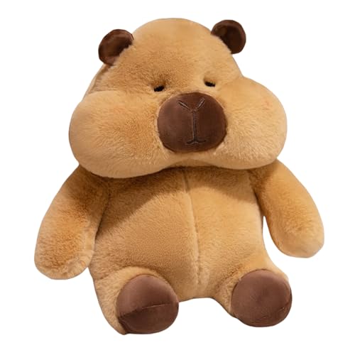 AQCQDQ Capybara Plüschtier Capybara Kuscheltier Niedlichen Simulation Capybara Capybara Plushie Puppen Plüschtier Plüsch Capybara Home Deko Geschenk Geburtstags Geschenk für Kinder (35cm,Capybara) von AQCQDQ