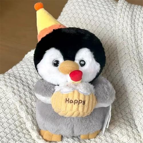 AQCQDQ Cartoon Kreative Pinguin Figur, Pinguin Kuscheltier Animal plushies, Ozeanarium Tier Plüschtiere 25 cm Plüschpinguin Kissen Puppe Plüsch Spielzeug Geschenk (#A) von AQCQDQ