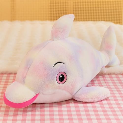 AQCQDQ Delfin Kuscheltier Plüschtiere, Delfin Figur Umarmungskissen, Super Weiches Stofftier Delfin Plüschtier Plüschkissen Meerestier Plüschspielzeug Puppen Vielseitige Raumdekoration (80 cm,Bunt) AQCQDQ Delfin Kuscheltier Plüschtiere, Delfin Figur Umarmungskissen, Super Weiches Stofftier Delfin Plüschtier Plüschkissen Meerestier Plüschspielzeug Puppen Vielseitige Raumdekoration (80 cm,Bunt) von AQCQDQ