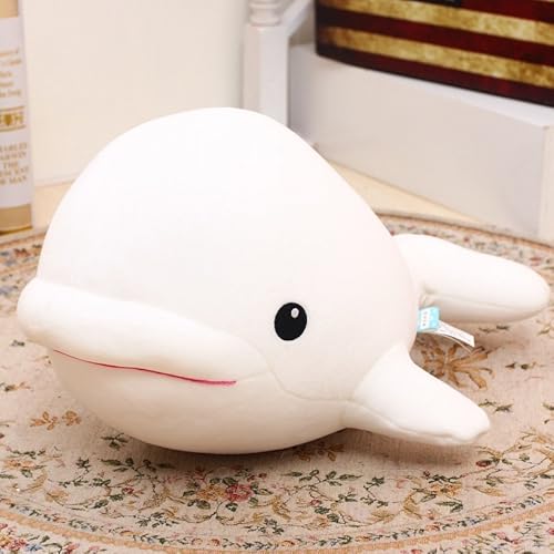 AQCQDQ Delphin Kuscheltier, Plüschtier Delfin, Niedlicher Weißwal Puppe Weich Plüsch Spielzeug Umarmungskissen Tier Kissen Dekokissen, Delphinapterus Leucas Geschenke Für Mädchen Und Jungen (40 cm) AQCQDQ Delphin Kuscheltier, Plüschtier Delfin, Niedlicher Weißwal Puppe Weich Plüsch Spielzeug Umarmungskissen Tier Kissen Dekokissen, Delphinapterus Leucas Geschenke Für Mädchen Und Jungen (40 cm) von AQCQDQ