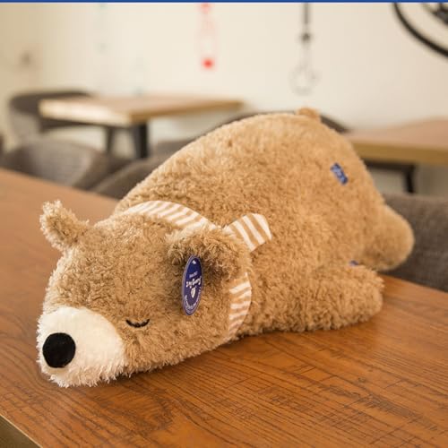 AQCQDQ Eisbär Plüschtier, Plüsch Eisbär Kuscheltier, Niedliche Eisbär Plüsch Spielzeug, Kuscheltier Eisbär Stofftier Plüschtiere, Geschenke für Kinder Jungen und Mädchen (75cm,Braun) von AQCQDQ