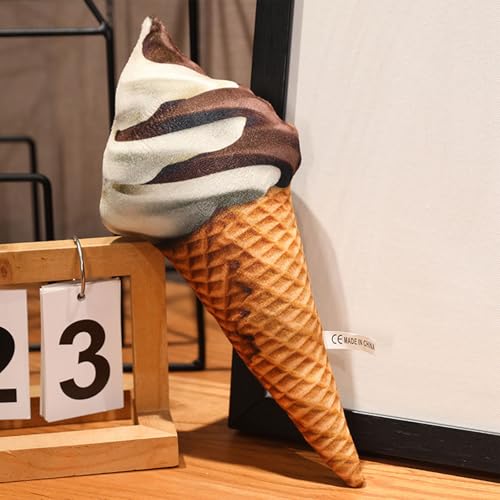 AQCQDQ Eiscreme Kuscheltier Plüschtier, Kuscheltie Tier Kissen Niedlich Puppe Flauschiges Stofftier, Stofftier aus weichem Plüsch, für Kinder & Erwachsene (50 cm,A) von AQCQDQ